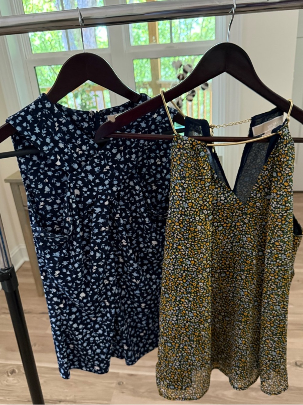 Lot of Two Michael Kor’s Women’s Floral Summer Tops-Size Small